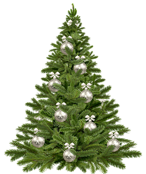 Árbol de Navidad decorado con fondo negro Fondos de pantalla