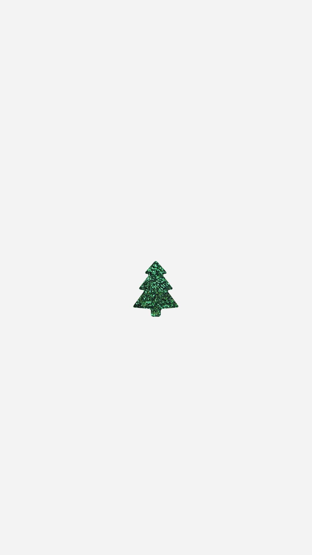 Árbol de Navidad sencillo y lindo para iPhone Fondos de pantalla
