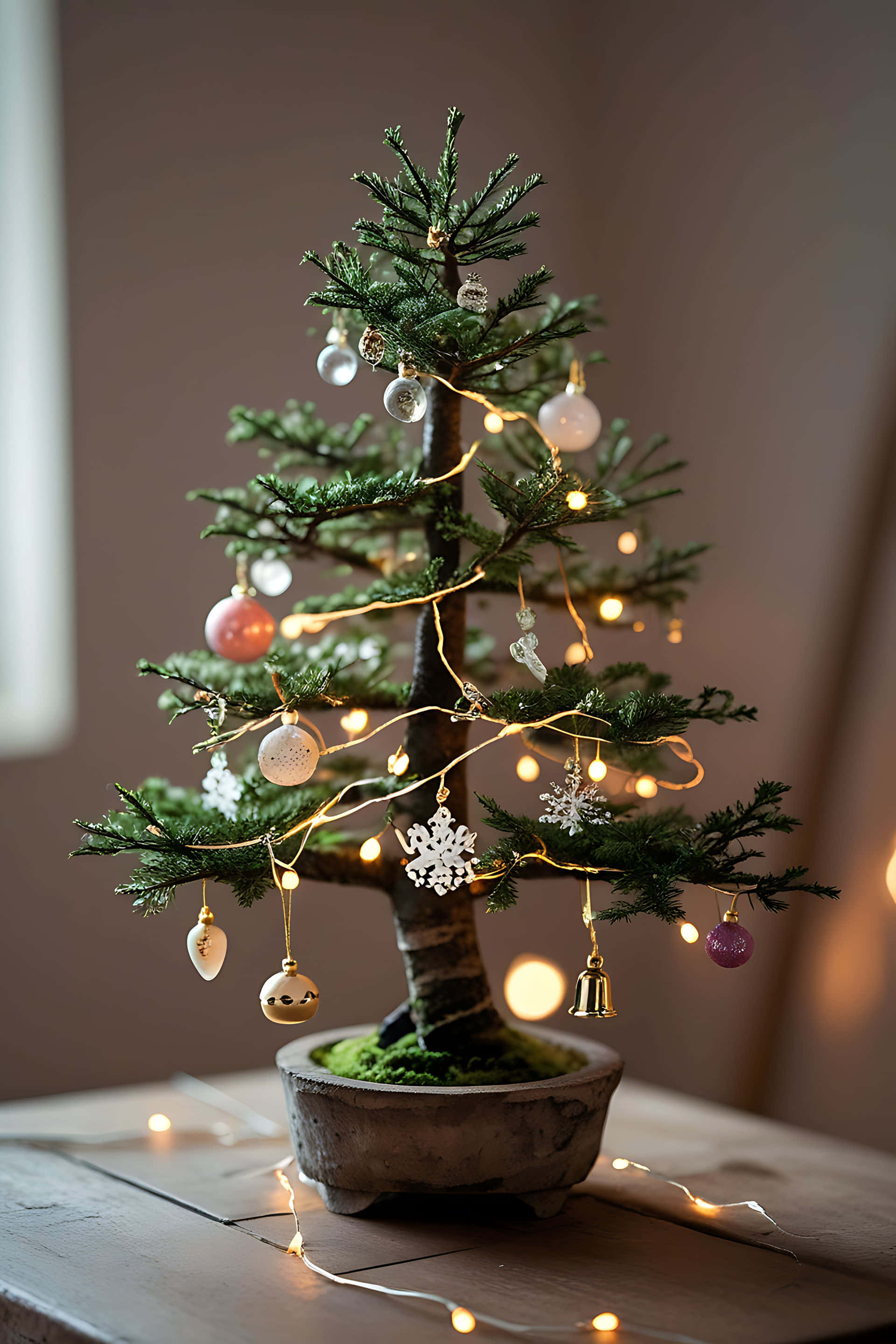 Árbol de Navidad miniatura decorado Fondos de pantalla