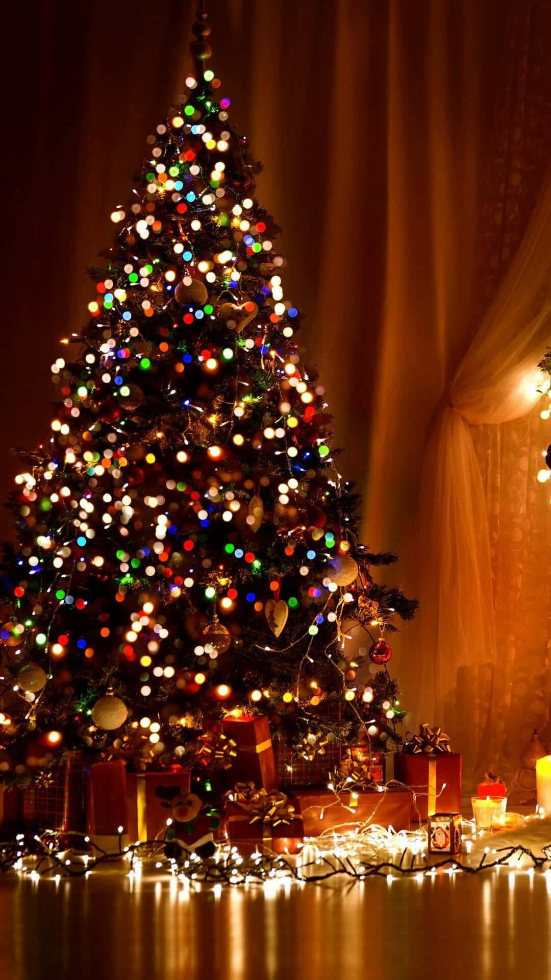 Árbol de Navidad Elegante para iPhone Fondos de pantalla