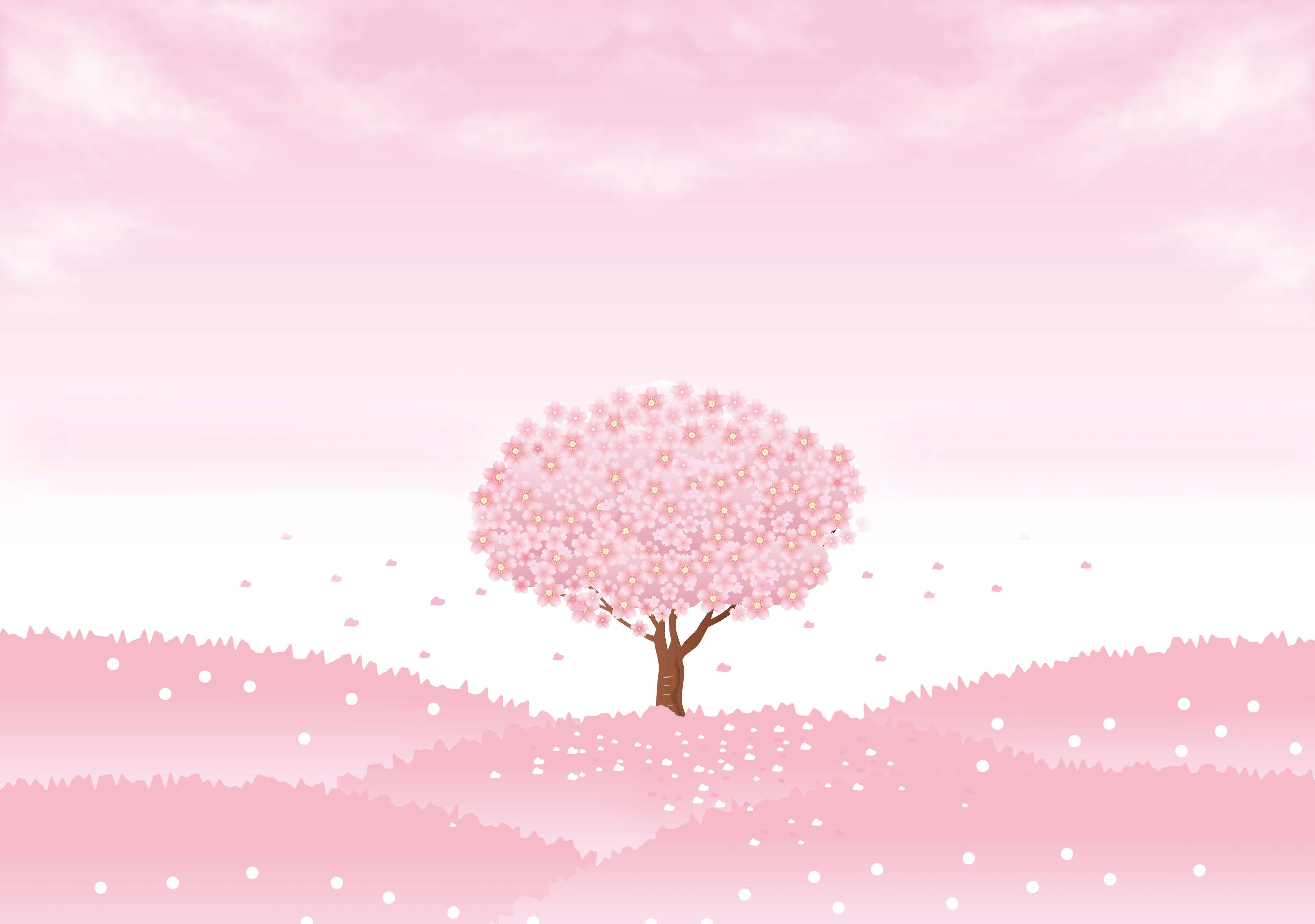 Árbol Primaveral Rosa y Tierno Fondos de pantalla