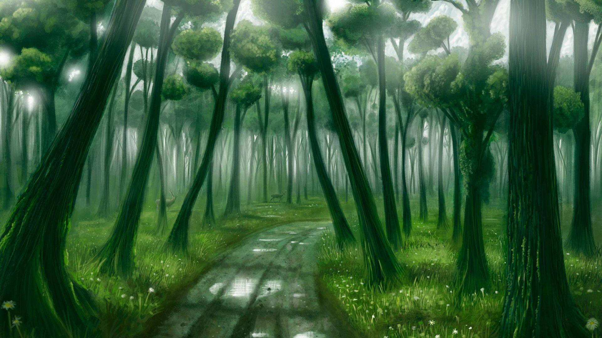 Árboles Altos de Arte Estético Fondos de pantalla