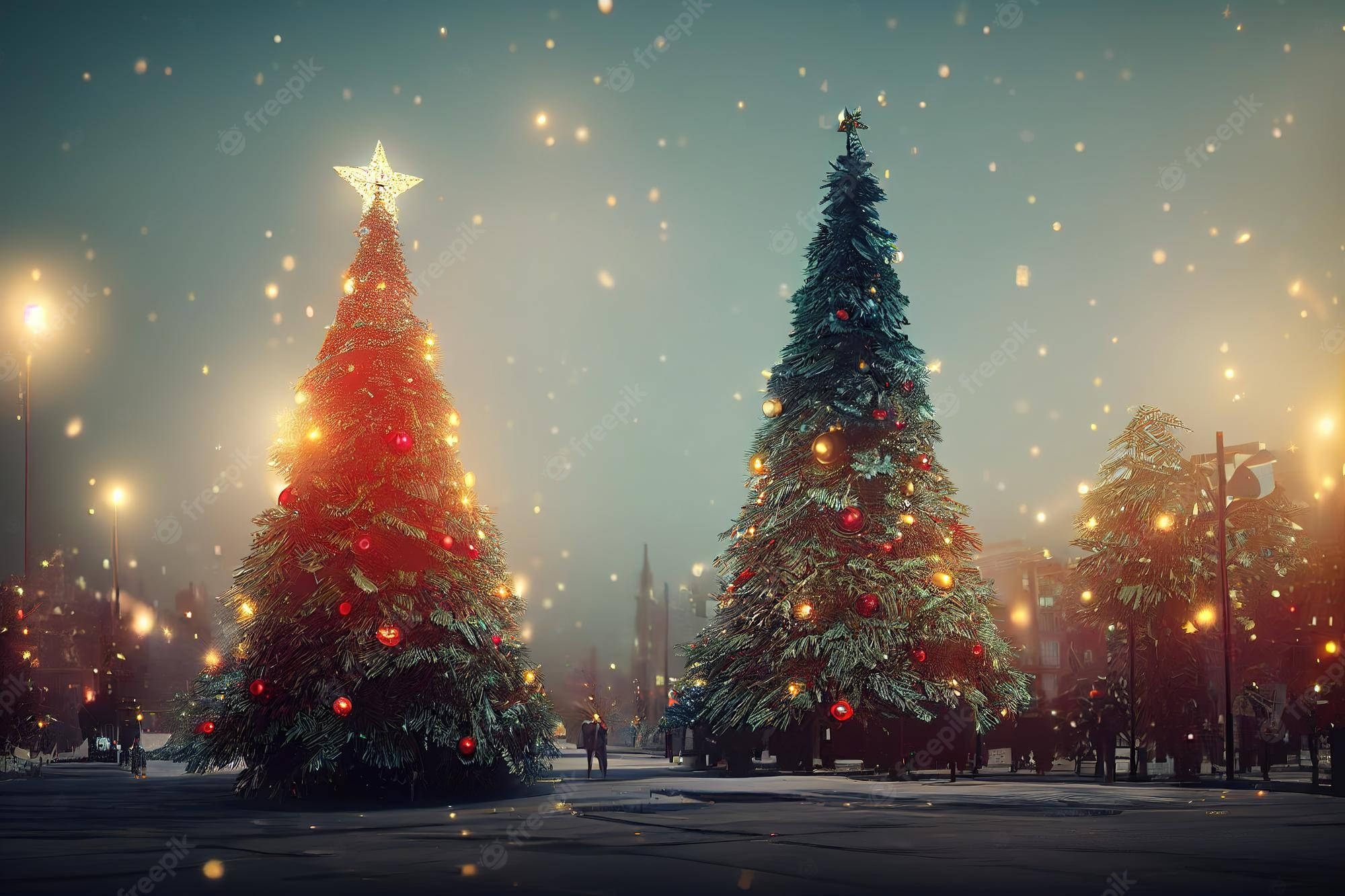 Árboles de Navidad Brillantes y Geniales para Escritorio Fondos de pantalla