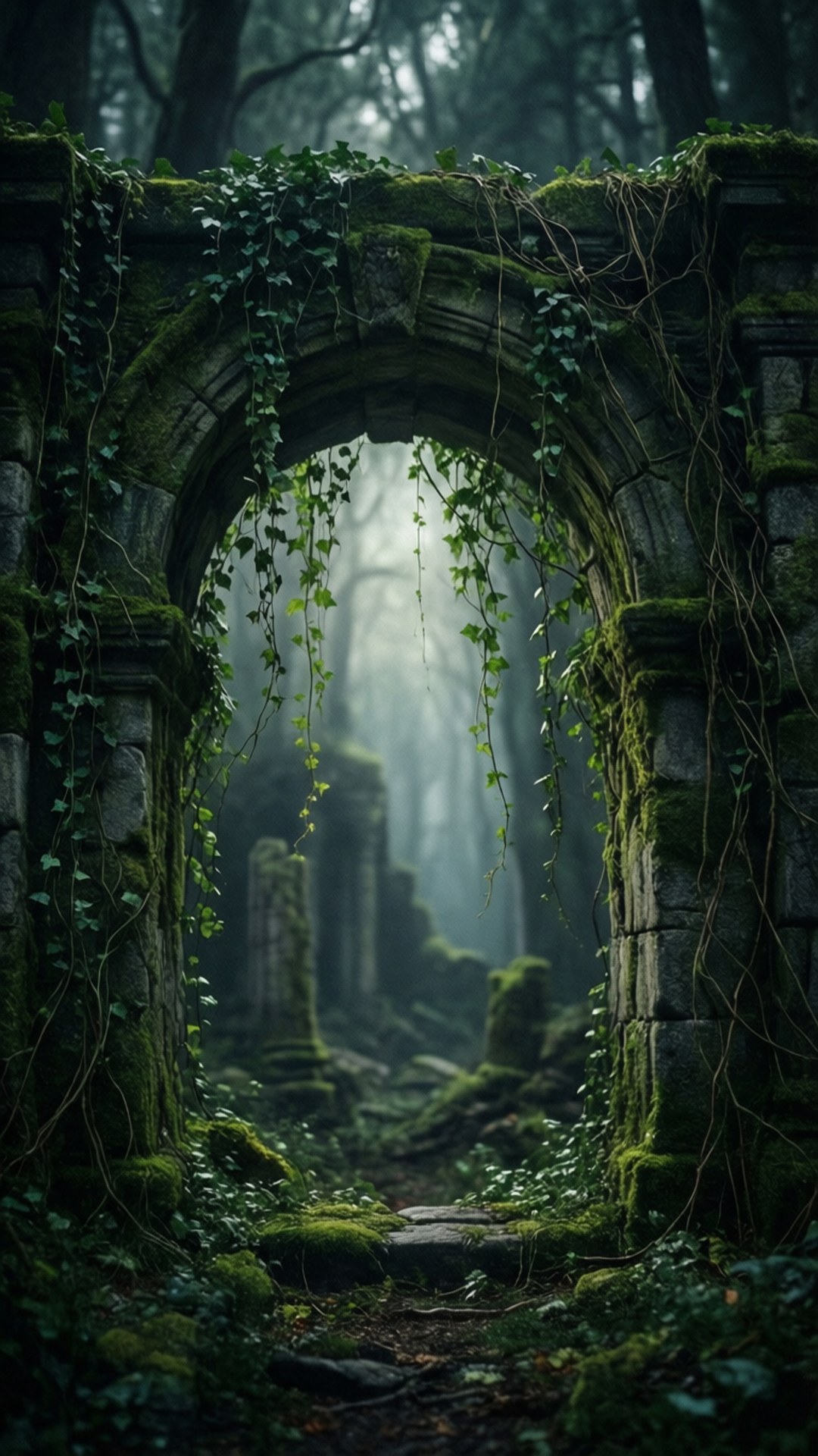 Arco de Piedra Musgoso Fondos de pantalla