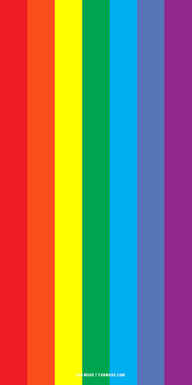 Arcoíris LGBT estético con rayas Fondos de pantalla