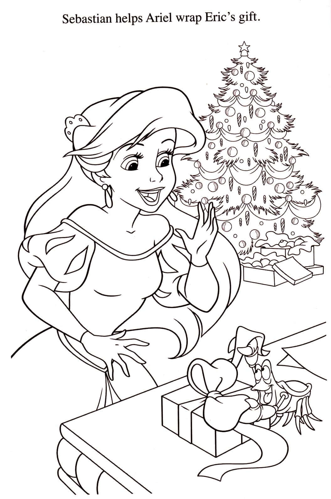 Ariel para Colorear en Navidad Fondos de pantalla