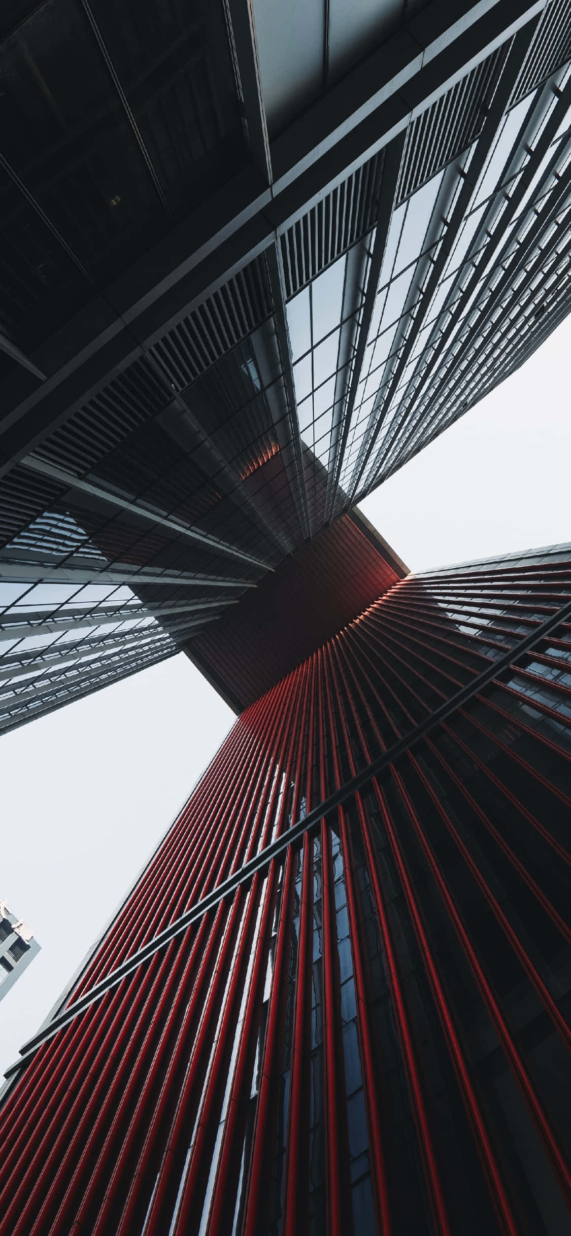 Arquitectura Contemporánea en Rojo y Negro Fondos de pantalla