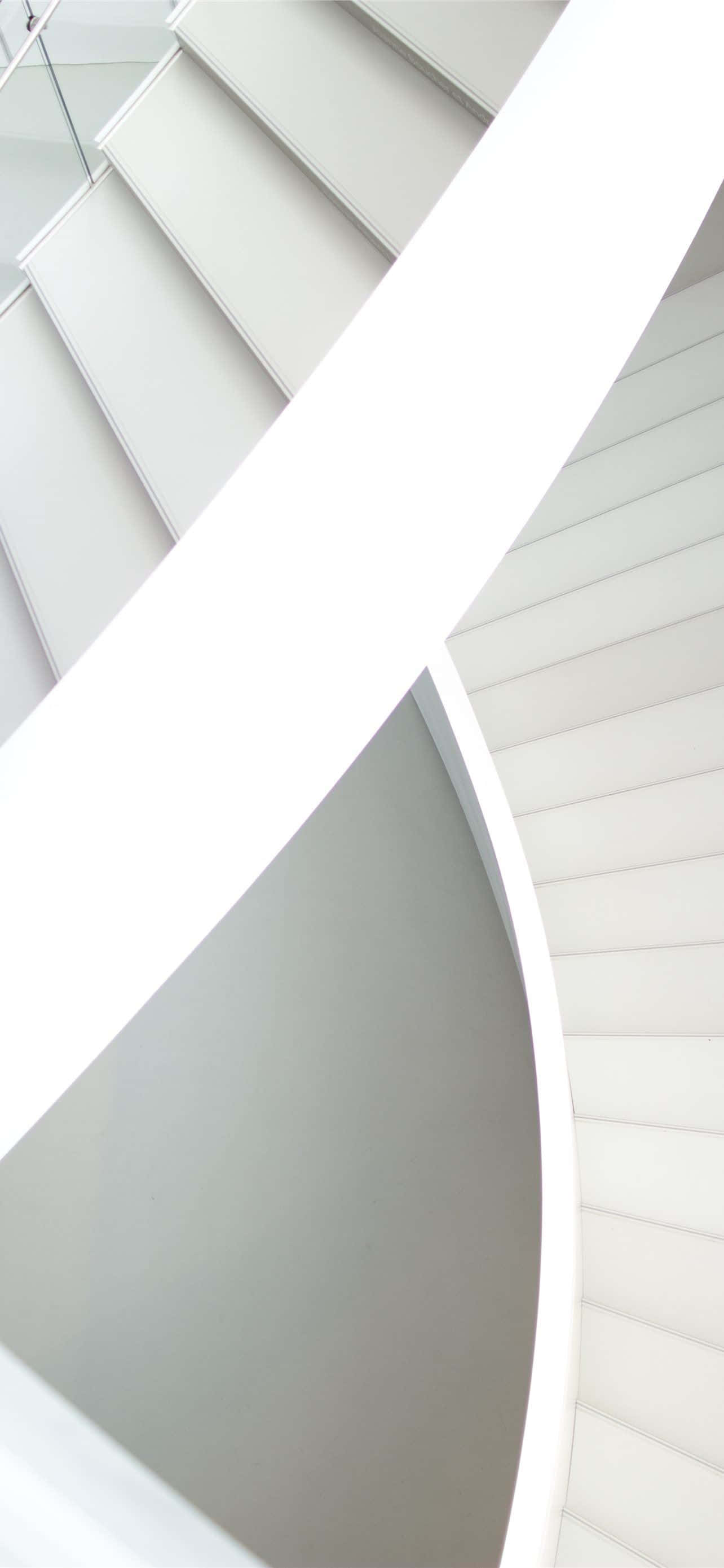 iPhone de Escaleras Blancas de Arquitectura Moderna Fondos de pantalla