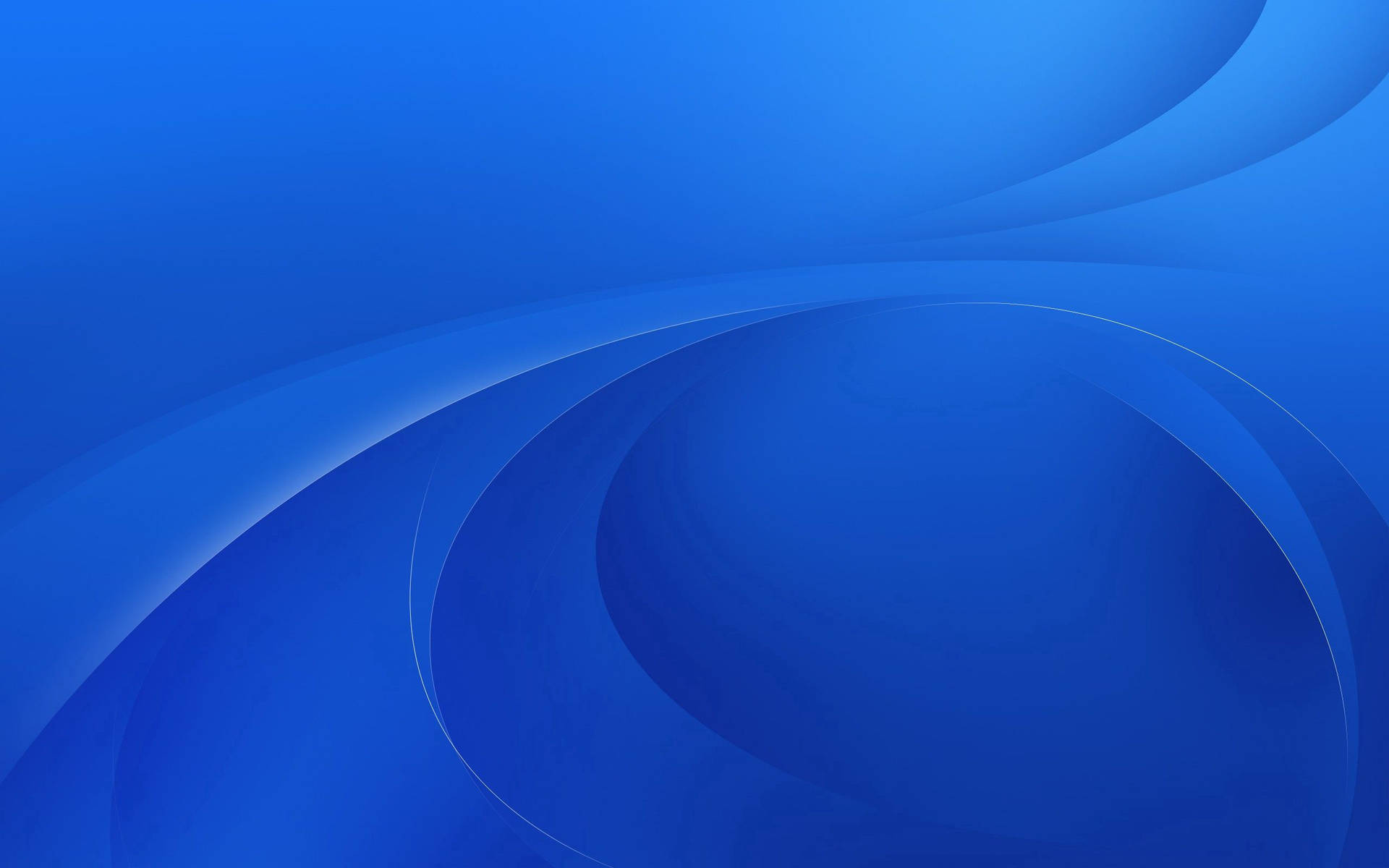 Fondo de pantalla abstracto azul de diferentes tonos de azul en degradado con líneas ovaladas y onduladas.