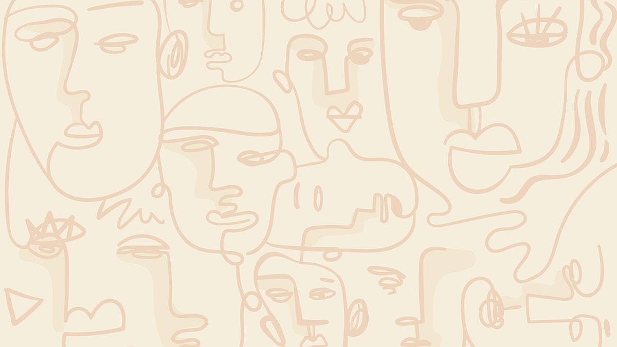 Arte abstracto beige estético para laptop Fondos de pantalla