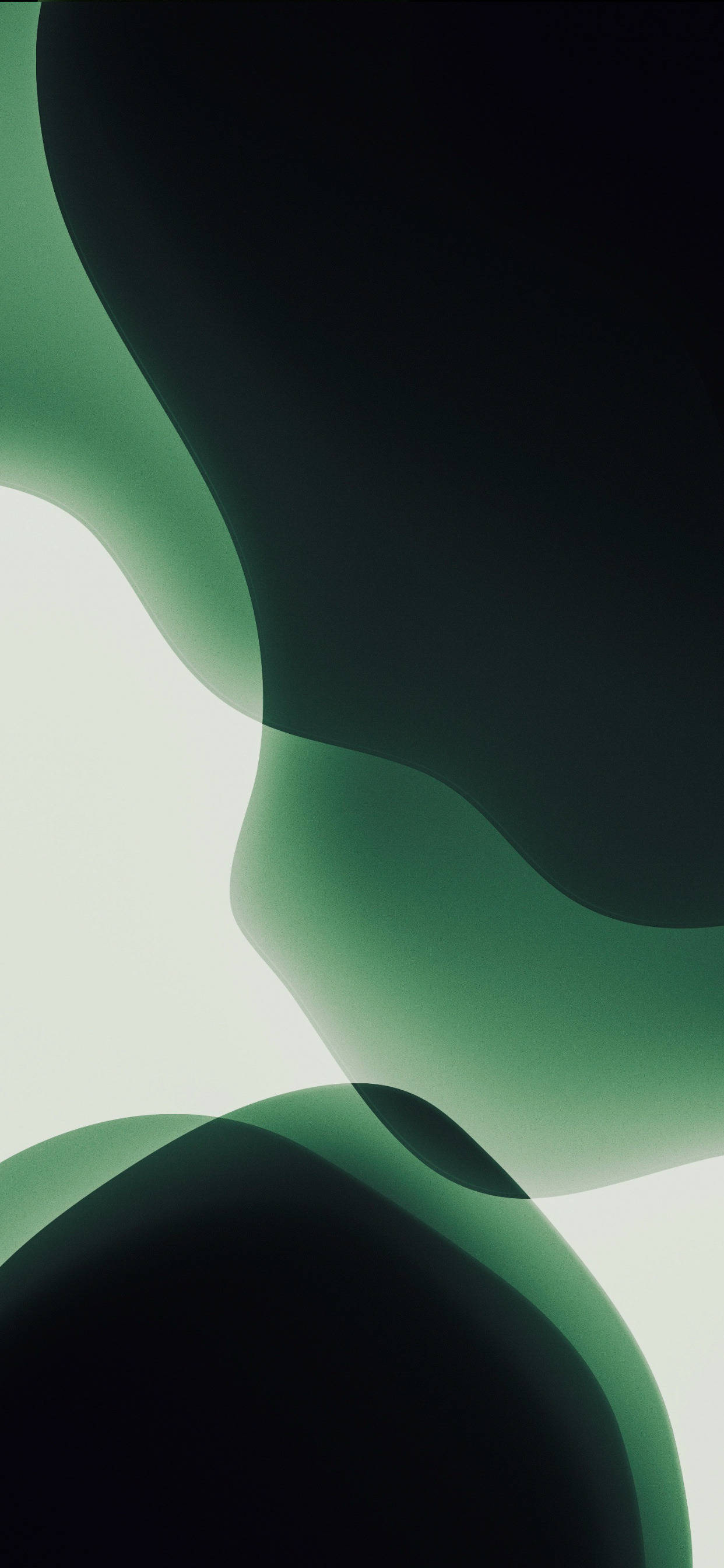 Arte Abstracto con Curvas Verde para iPhone Fondos de pantalla
