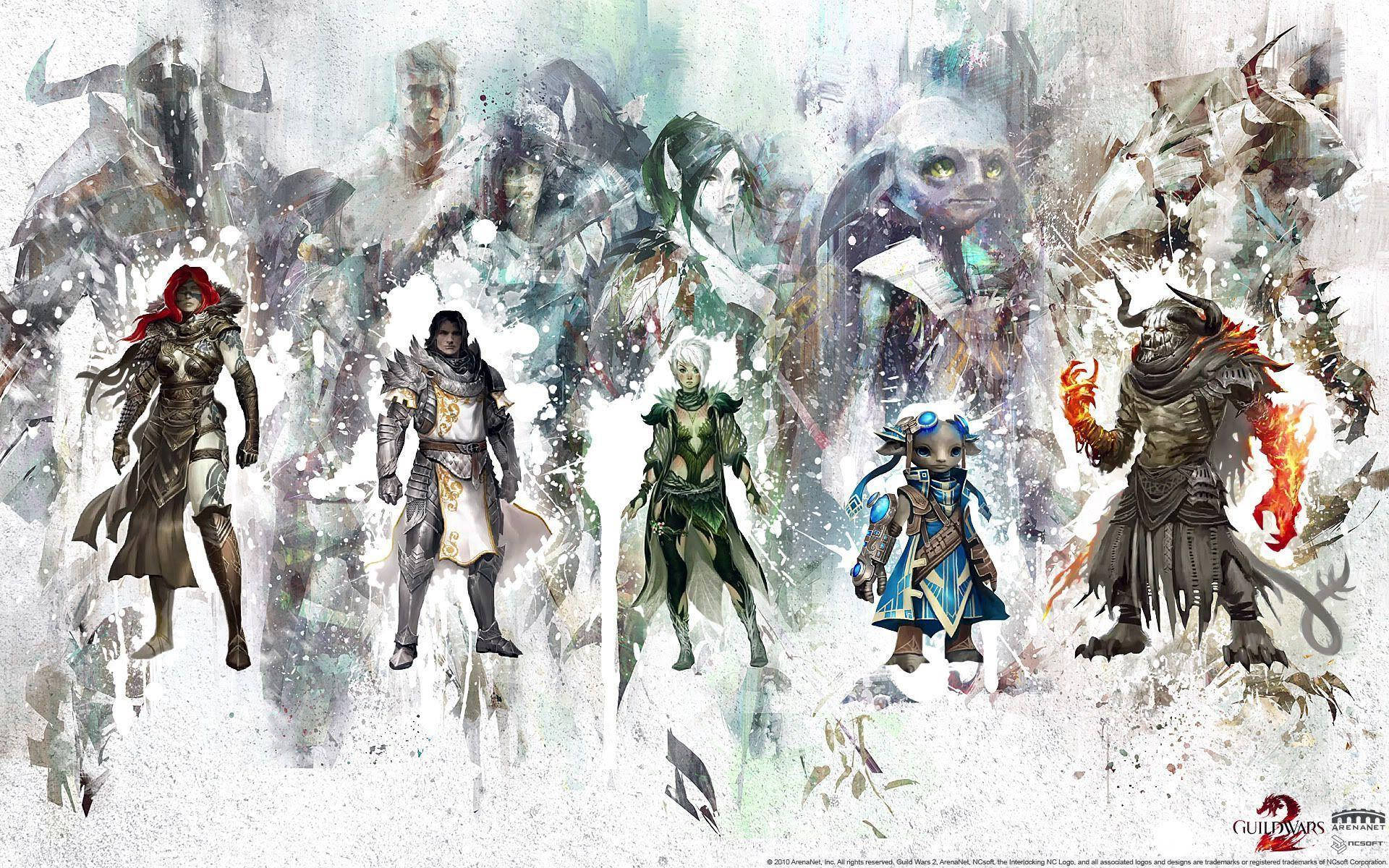 Arte abstracto de Guild Wars 2 Fondos de pantalla