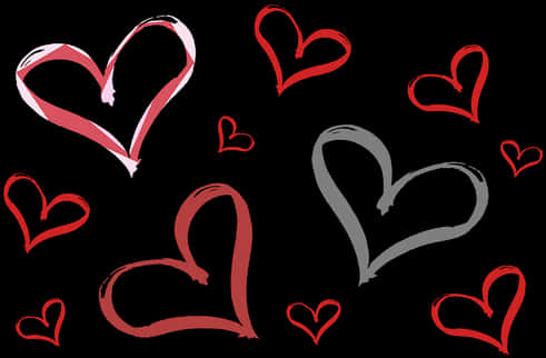 Arte abstracto de corazones Fondos de pantalla