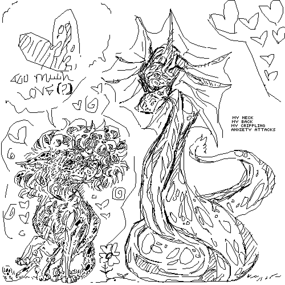 Arte abstracto de garabatos.PNG Fondos de pantalla