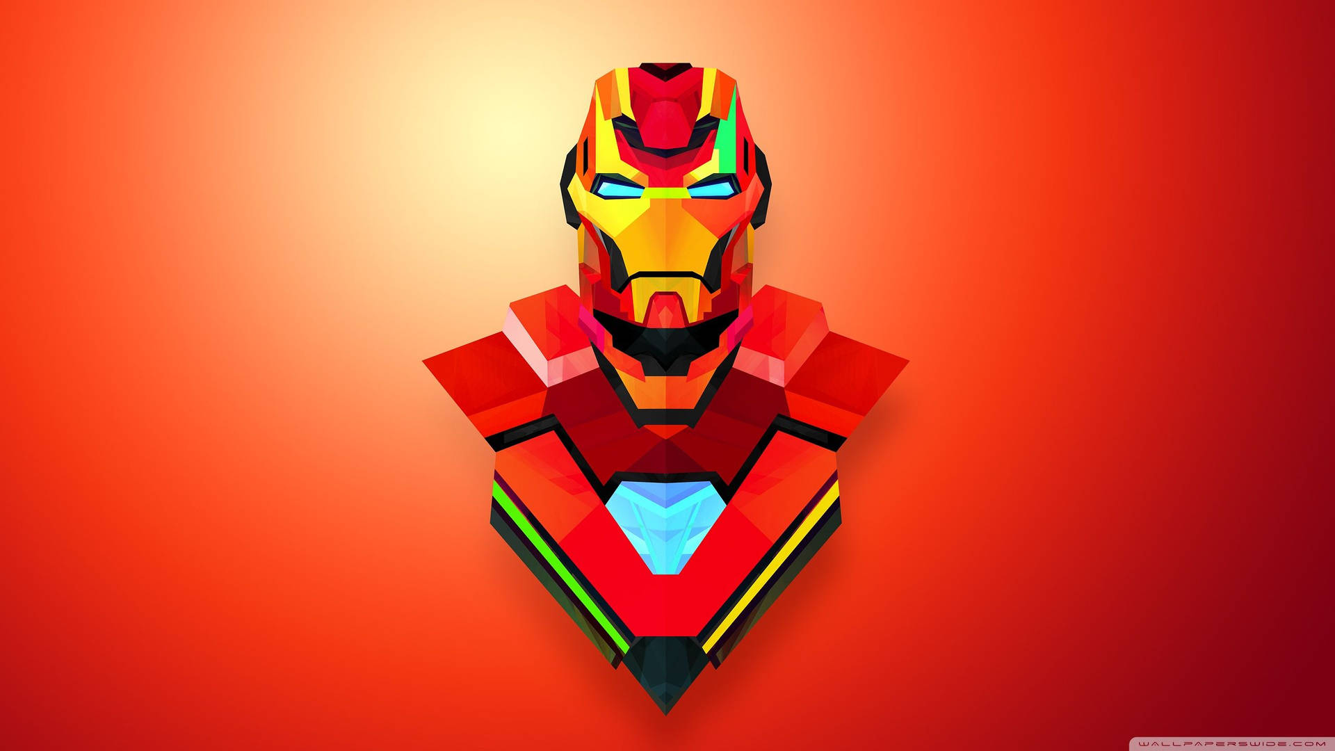Fondo de pantalla de arte abstracto de Iron Man