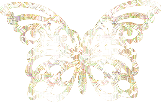 Arte abstracto de mariposa en laberinto Fondos de pantalla