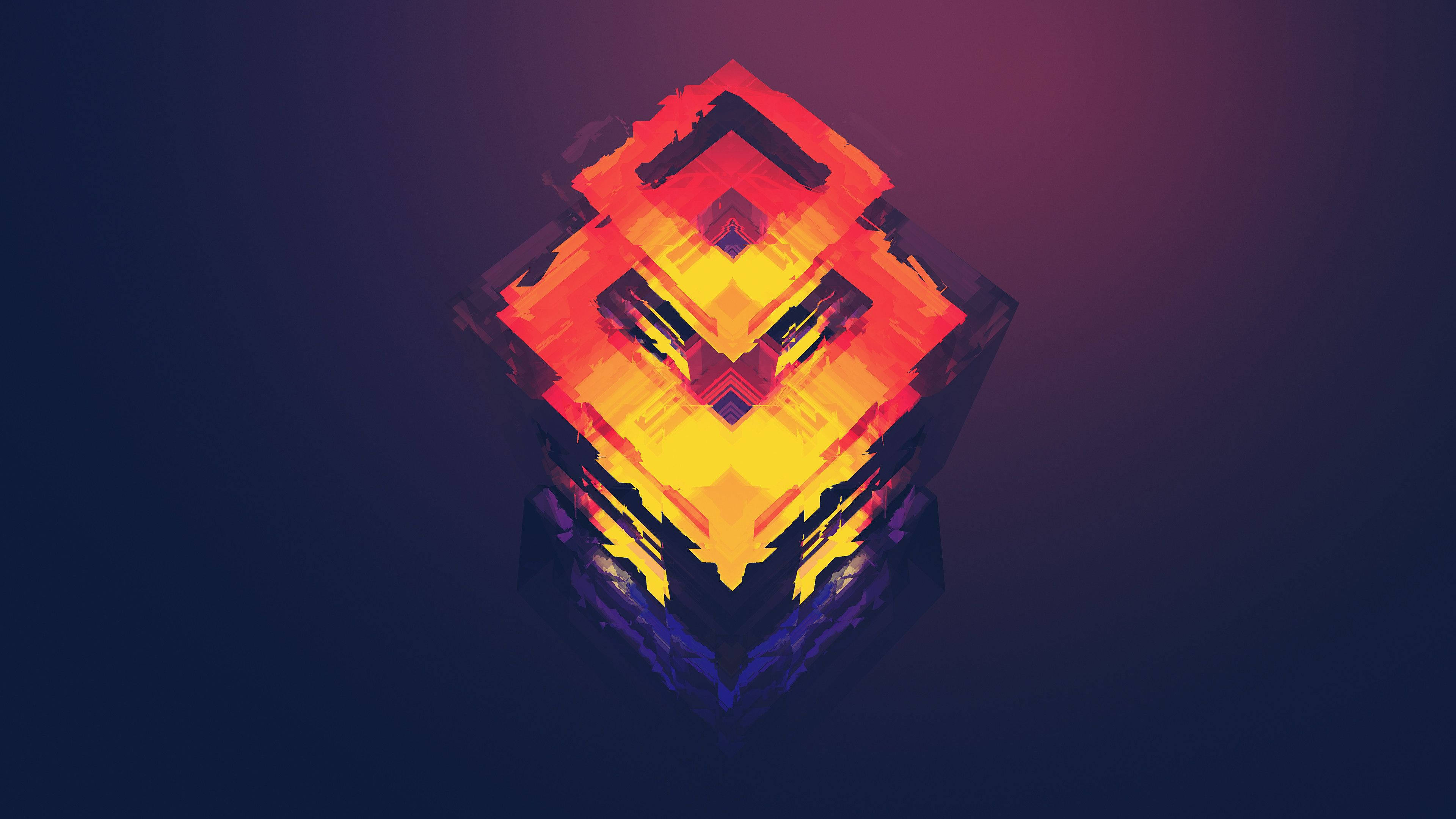 Arte Abstracto de Polígonos en 4K Fondos de pantalla
