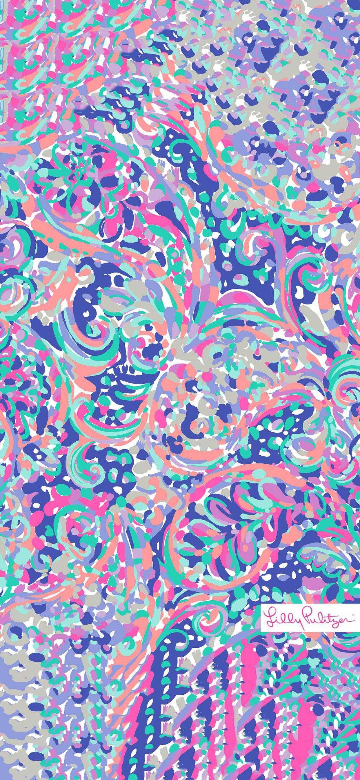 Arte Abstracto Púrpura Lilly Pulitzer Fondos de pantalla