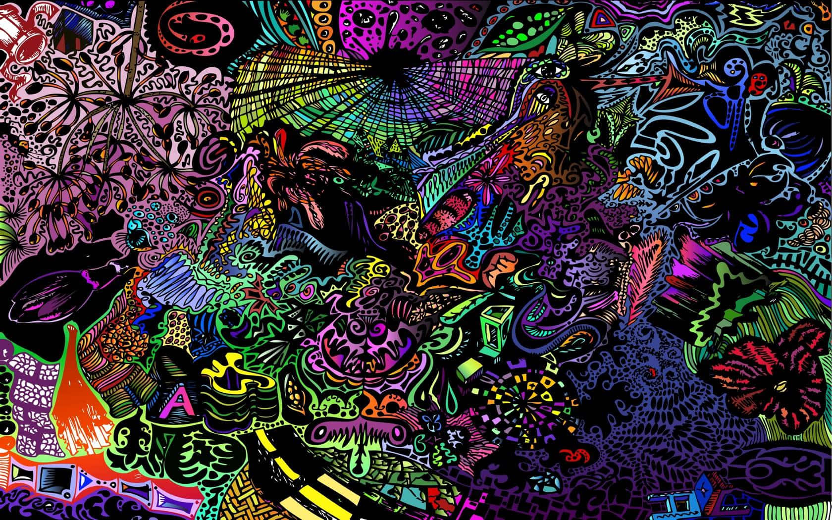 Arte Abstracto Psicodélico Fondos De Pantalla