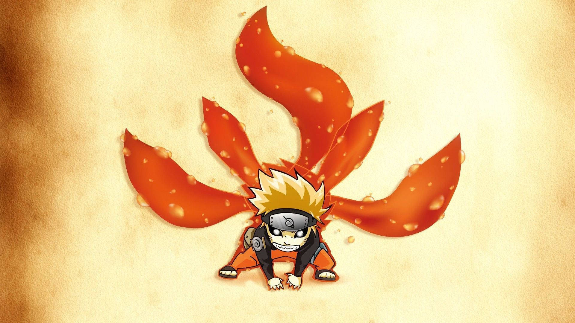 Arte adorable de Naruto Kyuubi Fondos de pantalla