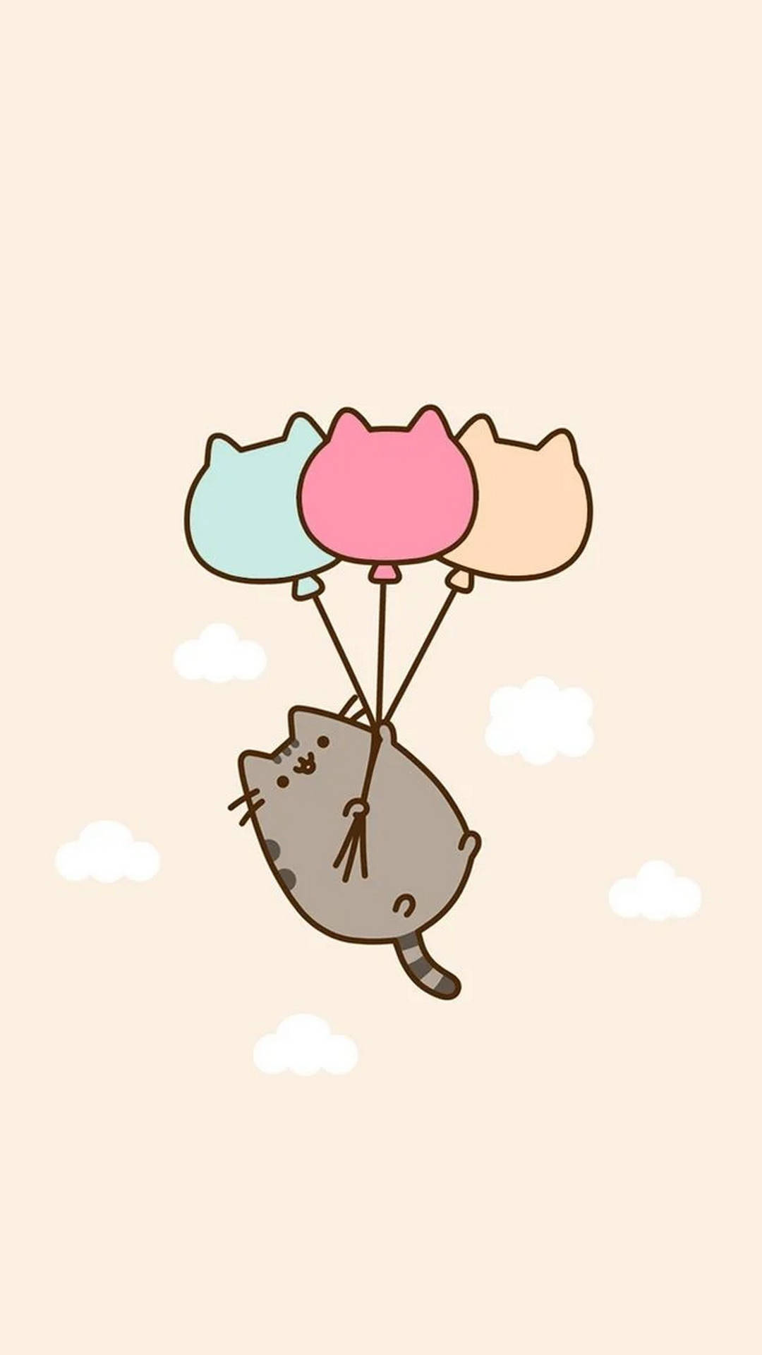 Arte adorable de Pusheen para Android 11 Fondos de pantalla