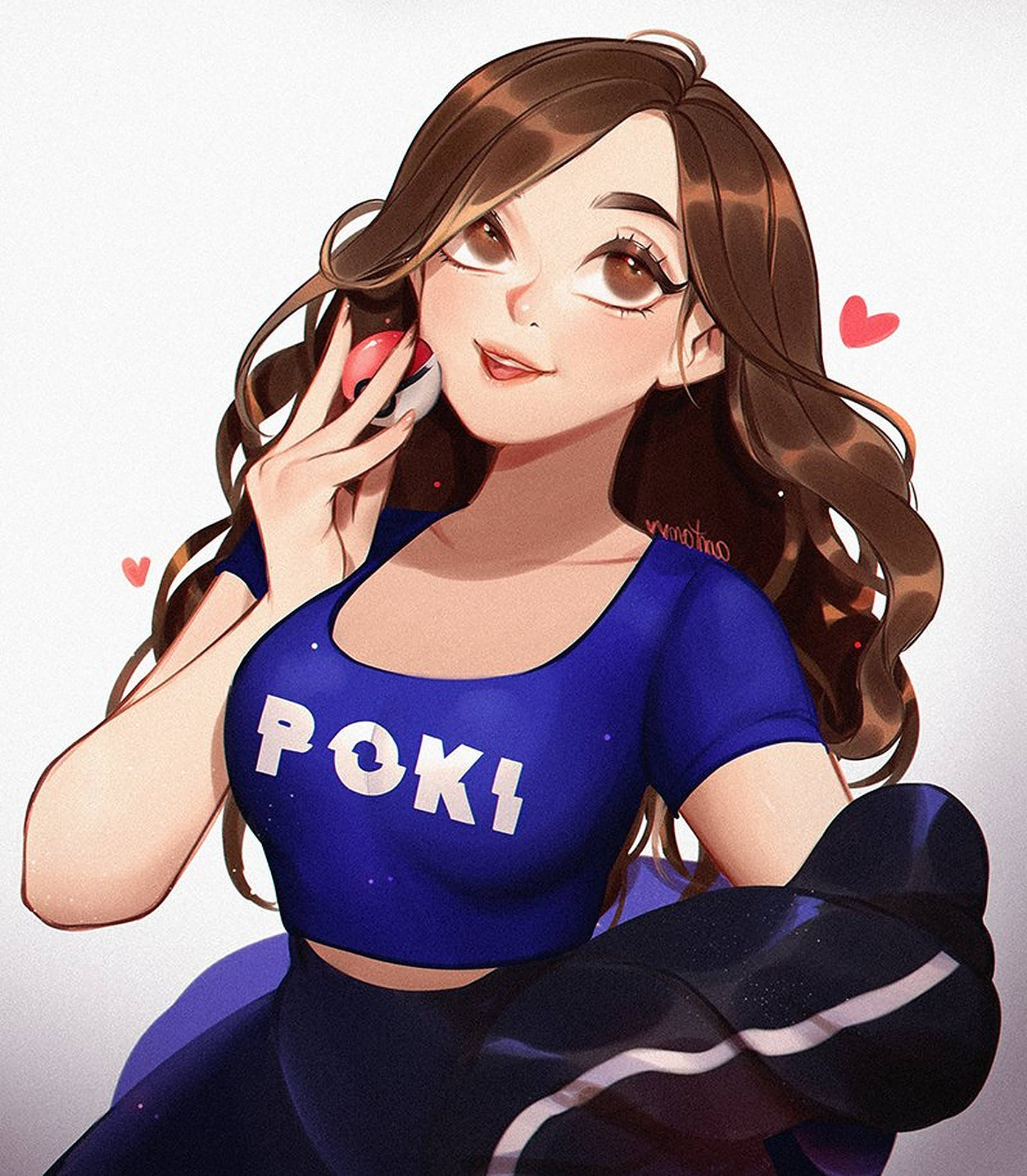 Arte Animado de Pokimane Fondos de pantalla