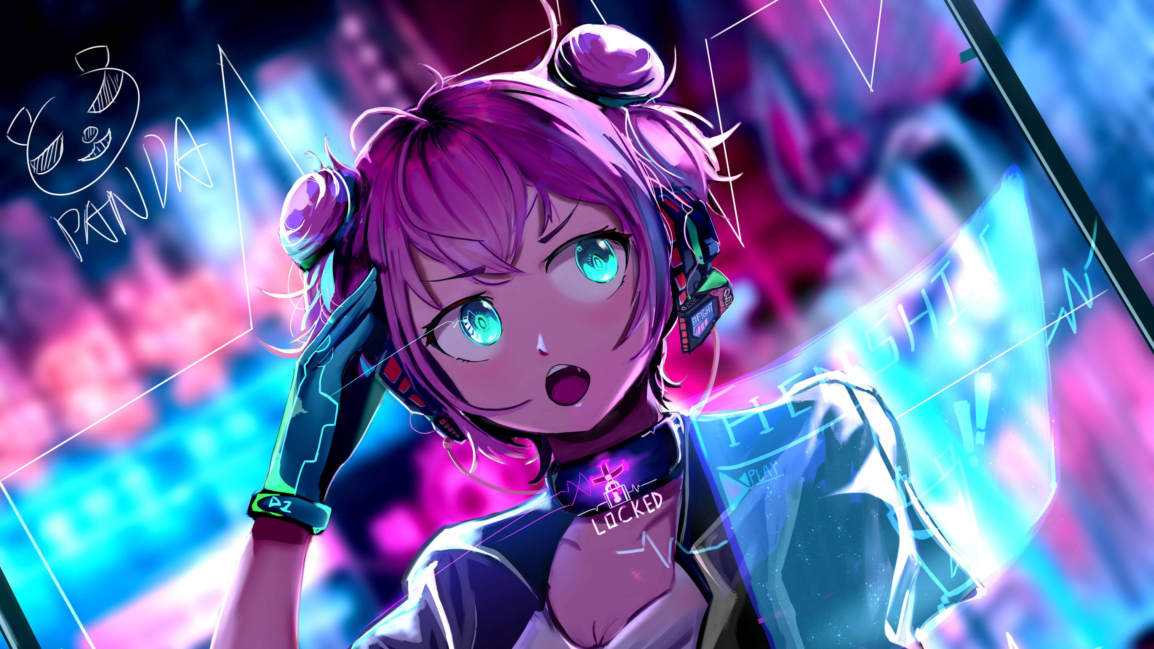 Arte Anime 4K de Sayori Fondos de pantalla