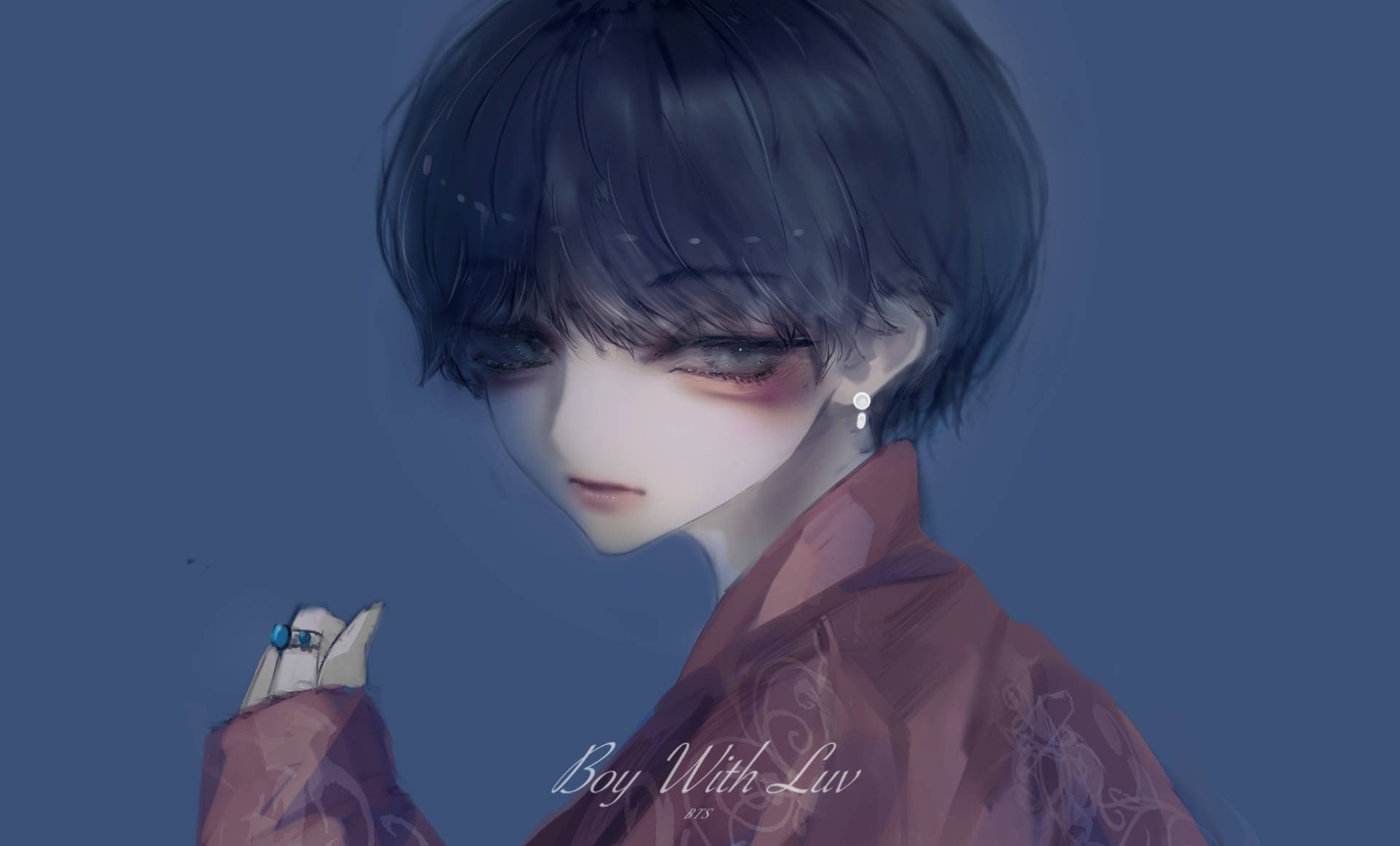 Arte Anime Estético de BTS V Fondos de pantalla