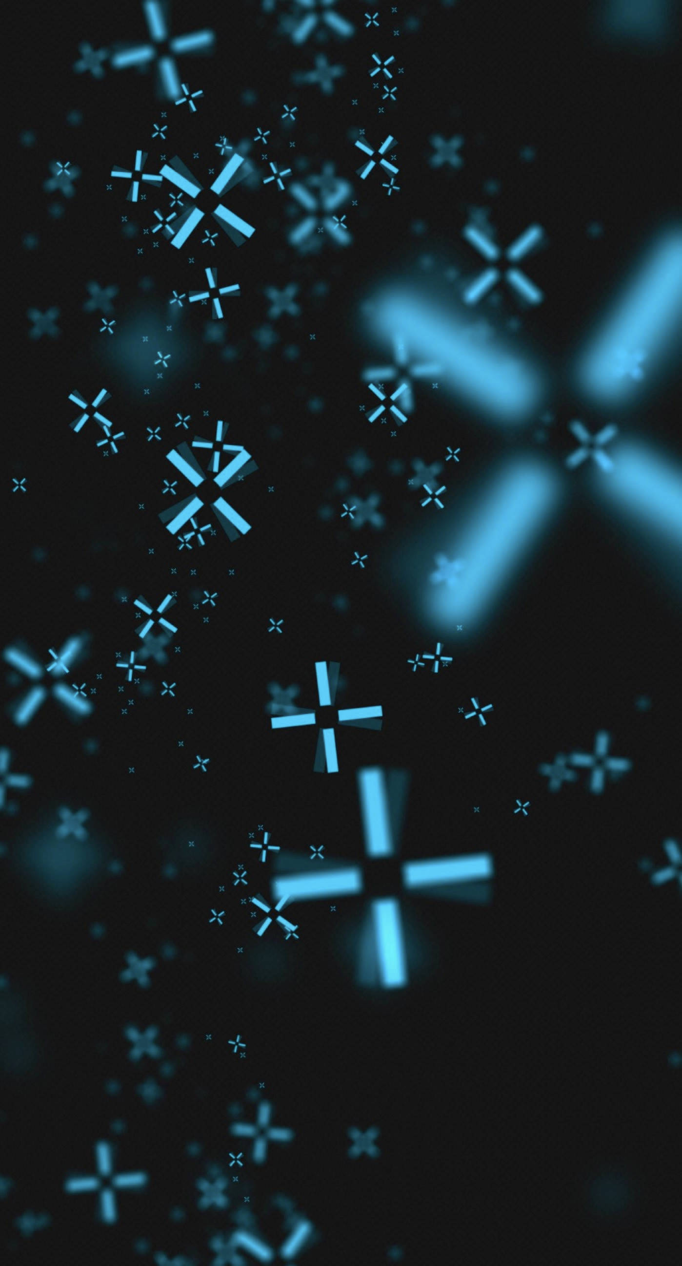 Arte azul sobre fondo negro frío Fondos de pantalla