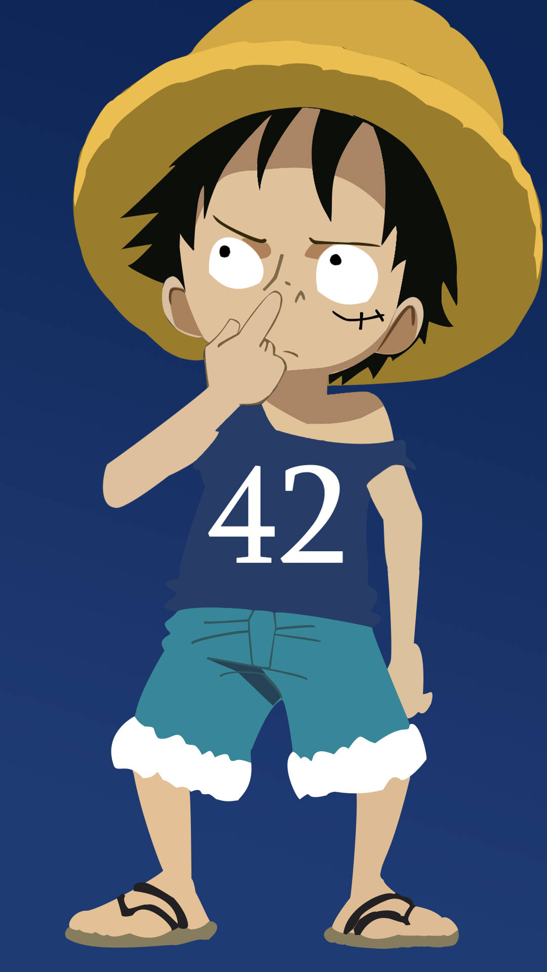 Arte Chibi de Luffy en One Piece 4K Fondos de pantalla