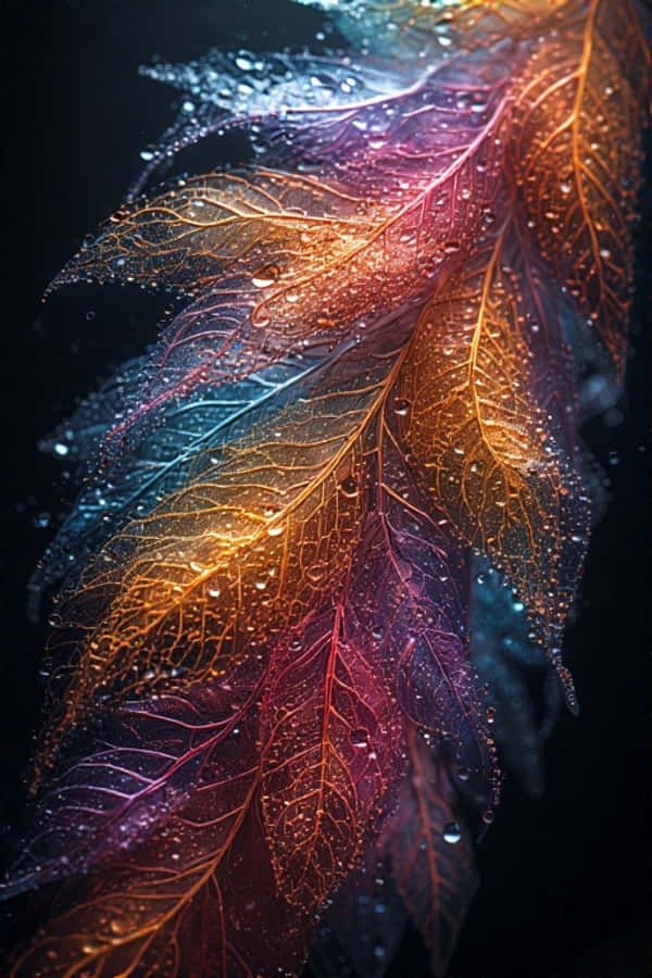 Arte Colorido de Plumas Abstracto Vibrante 4K Fondos de pantalla