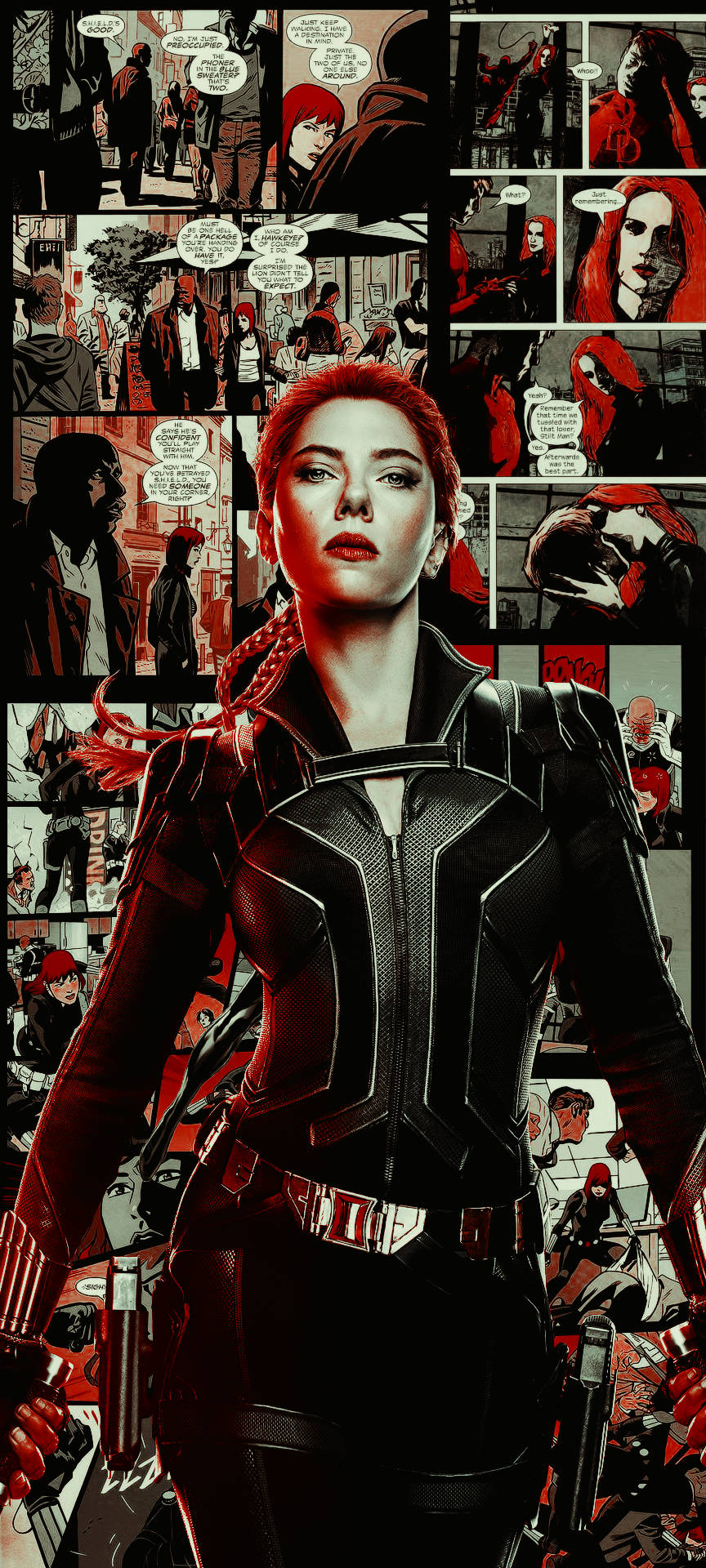 Arte cómic de Black Widow Fondos de pantalla