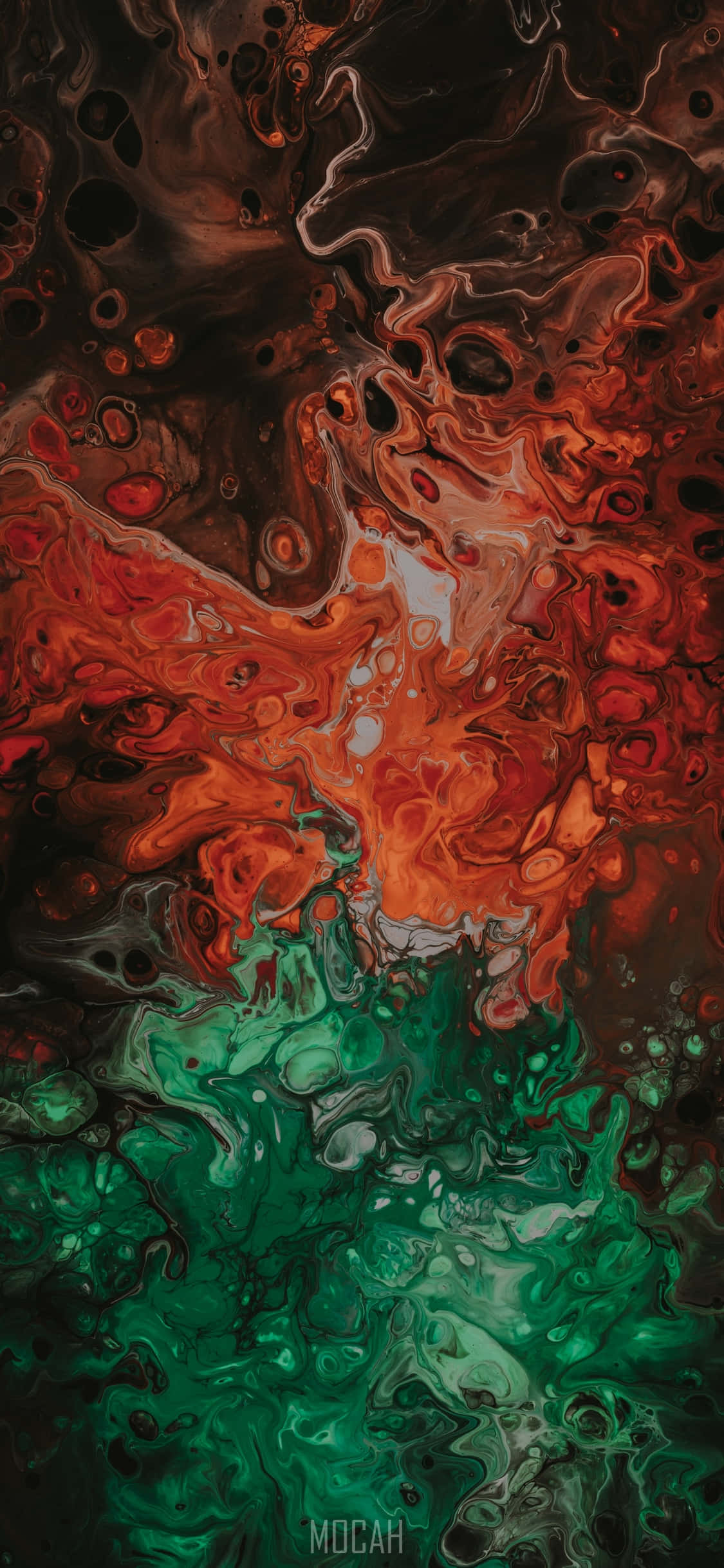 Arte Contemporáneo Rojo y Verde Fondos de pantalla