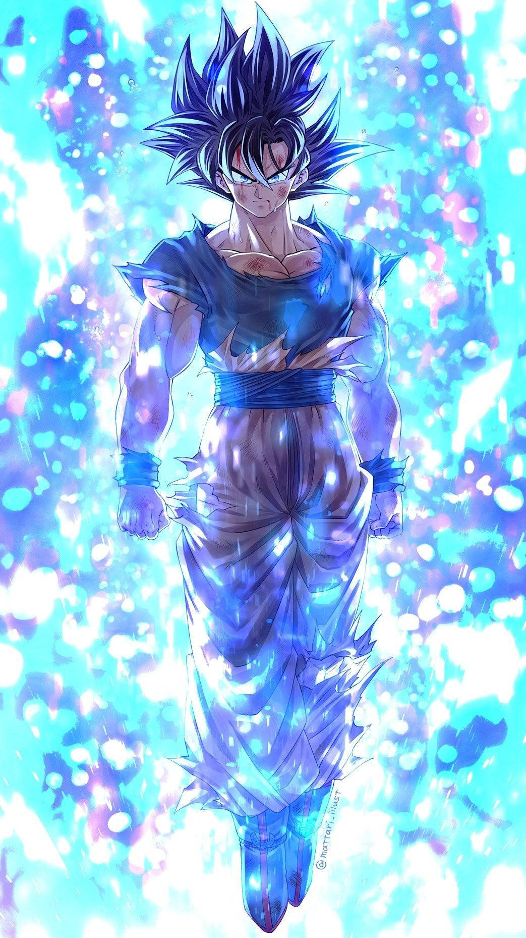 Arte Cool Azul de Dragon Ball Z Fondos de pantalla