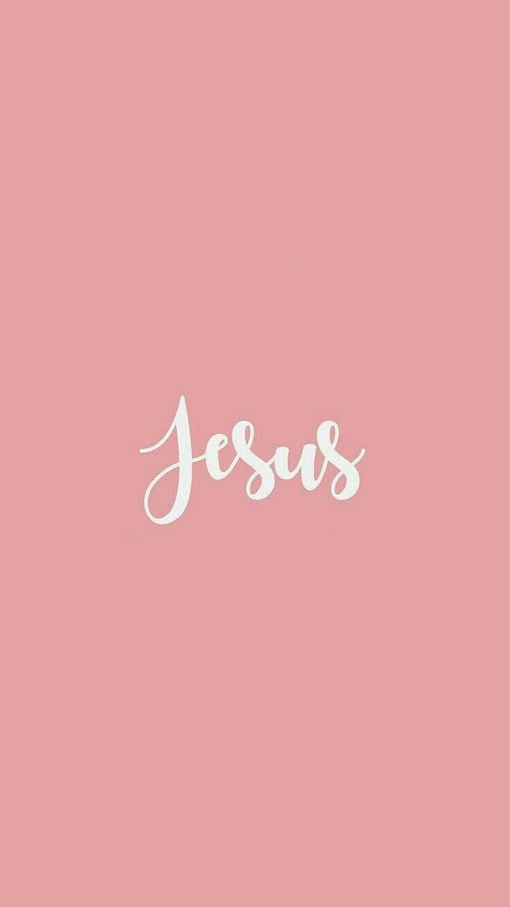Arte cristiano estético con texto Jesús Fondos de pantalla