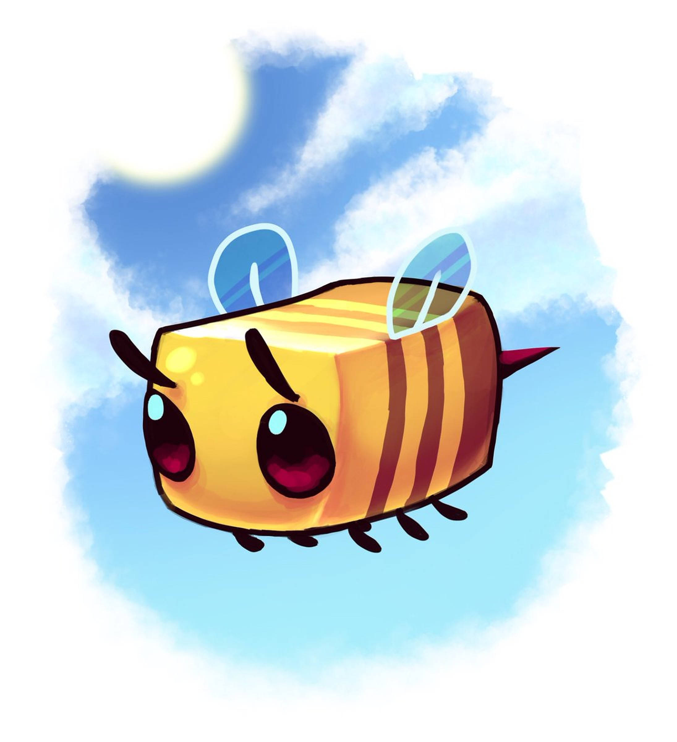 Arte de Abeja Voladora de Minecraft Fondos de pantalla