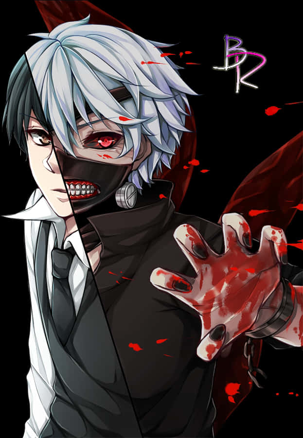 Arte de Anime de Kaneki Ken Transformado Fondos de pantalla