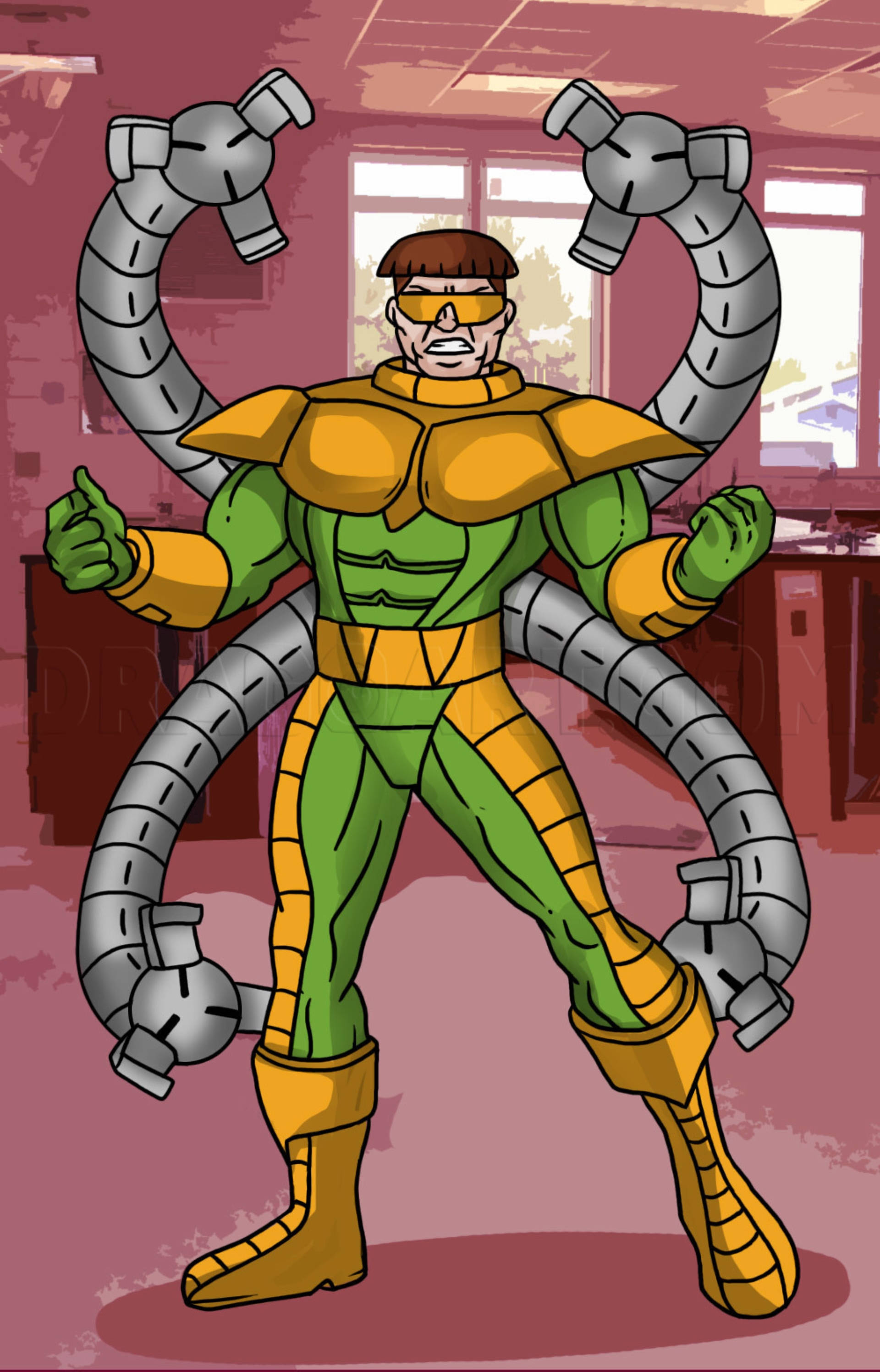 Arte de Caricatura de Doctor Octopus Fondos de pantalla