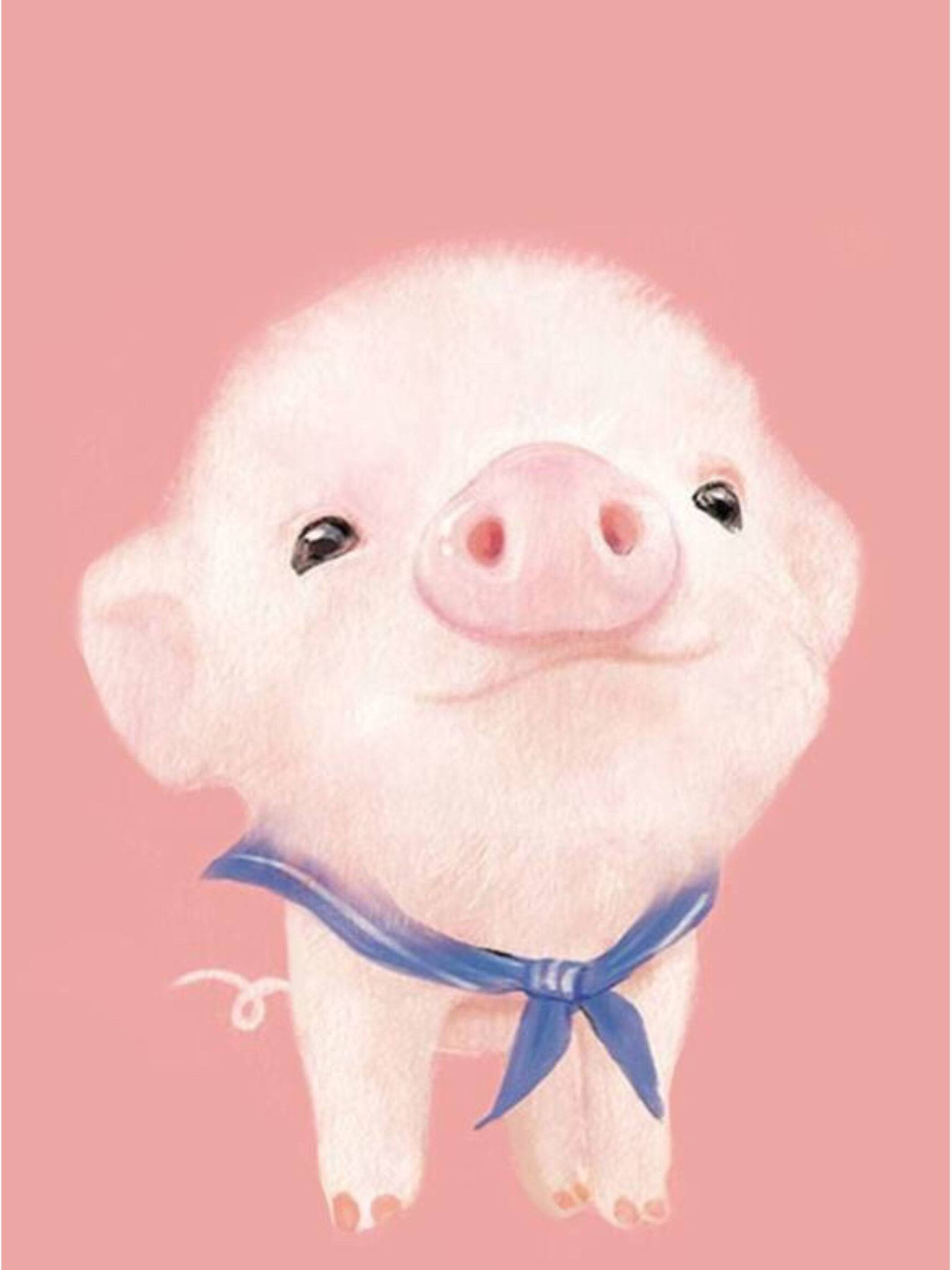 Arte de Cerdito Kawaii para iPad Fondos de pantalla