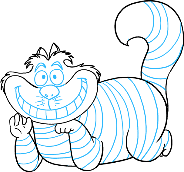 Arte de dibujo del Gato de Cheshire Fondos de pantalla