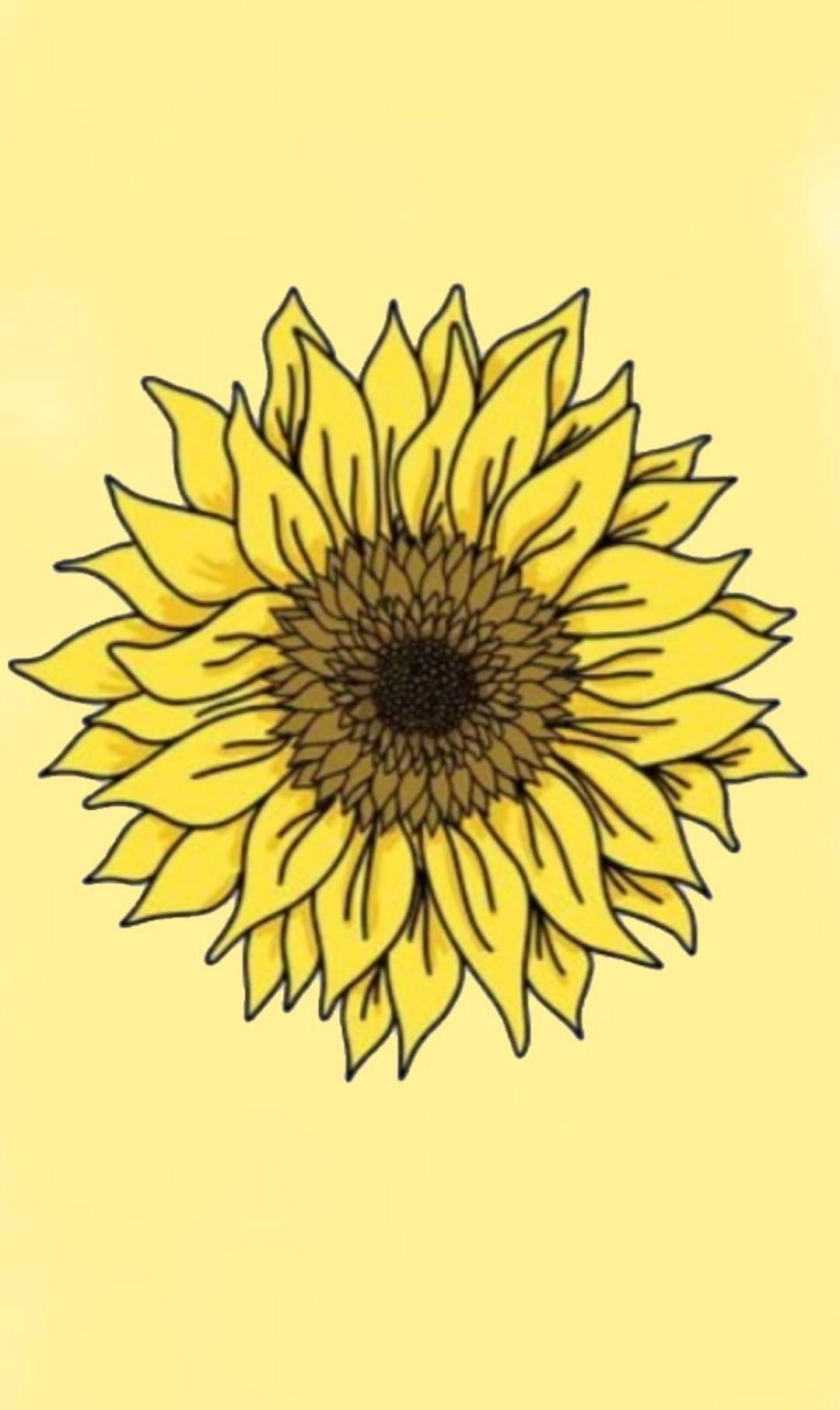 Arte de Girasol Estética Amarillo Pastel Fondos de pantalla
