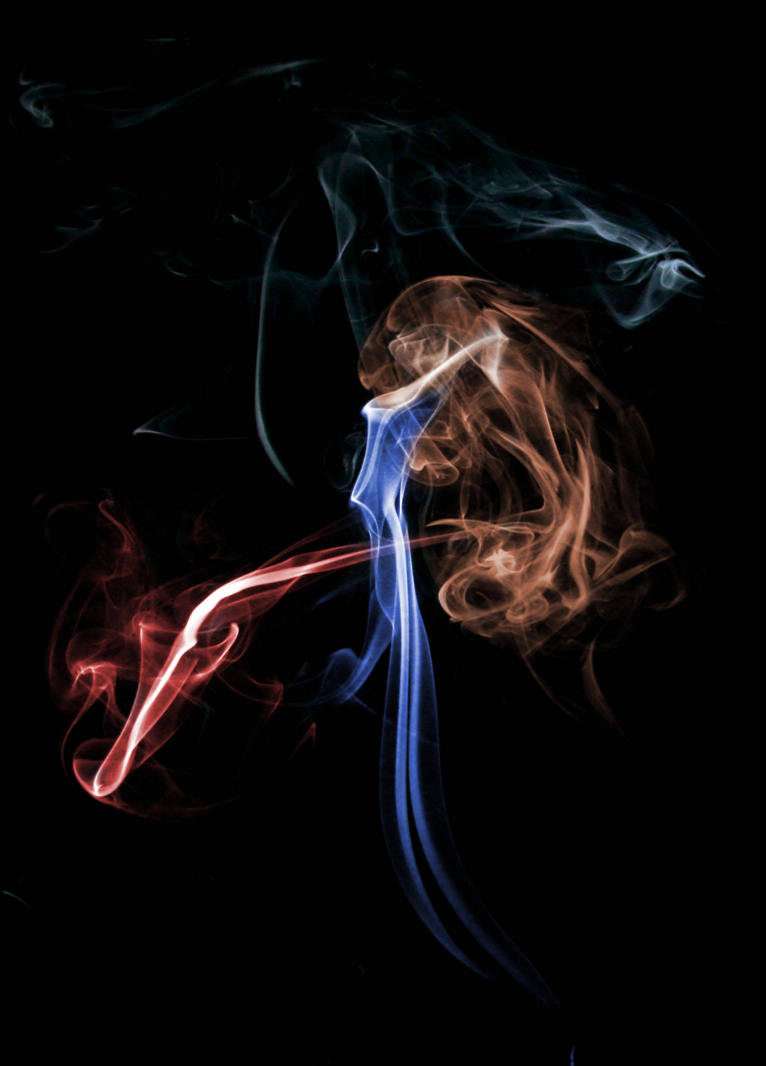 Arte de humo multicolor Fondos de pantalla