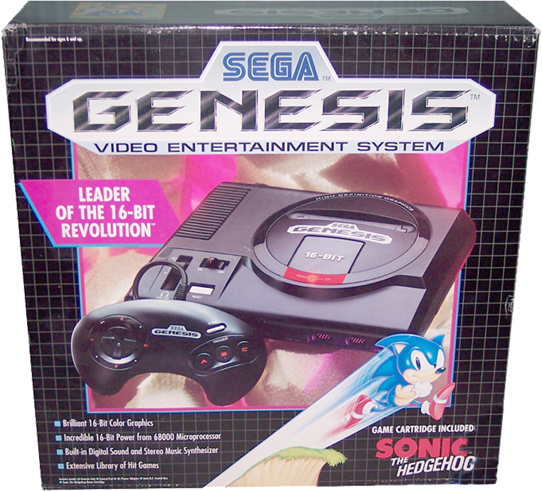 Arte de la caja de la consola Sega Genesis Fondos de pantalla
