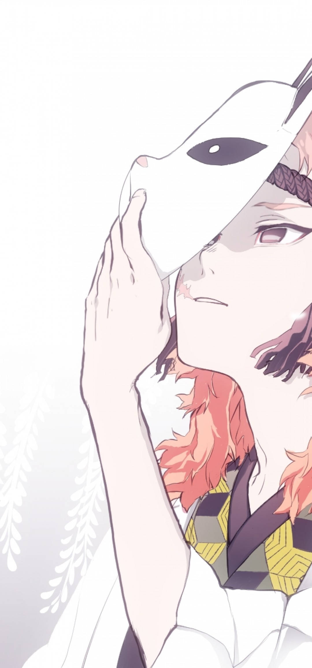 Arte de la máscara de Sabito de Demon Slayer Fondos de pantalla
