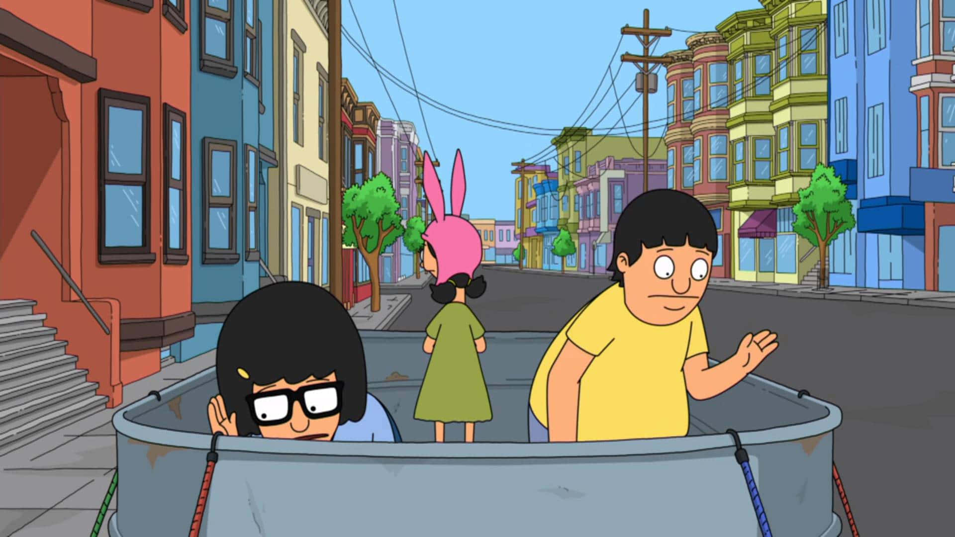 Arte de la Serie Bob's Burgers: Bob y su Familia en su Restaurante de Hamburguesas Fondos de pantalla