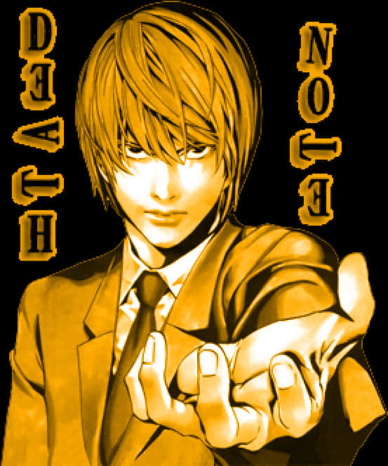Arte de Light Yagami de Death Note Anime — Anime GIF Fondos de pantalla