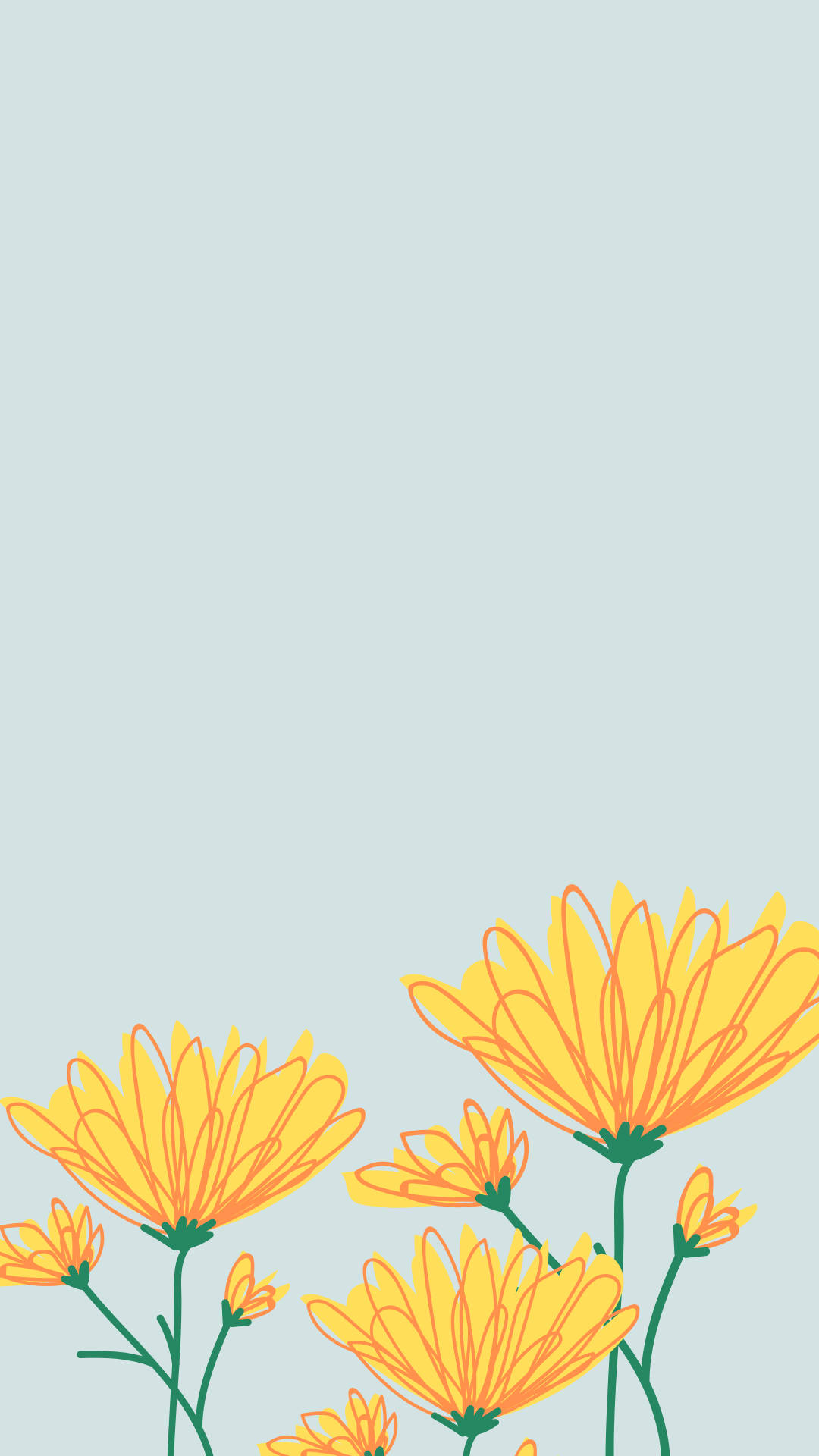 Arte de lindas flores amarillas de primavera Fondos de pantalla