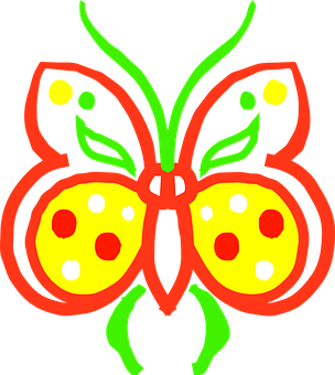Arte de mariposa delineada con neón Fondos de pantalla
