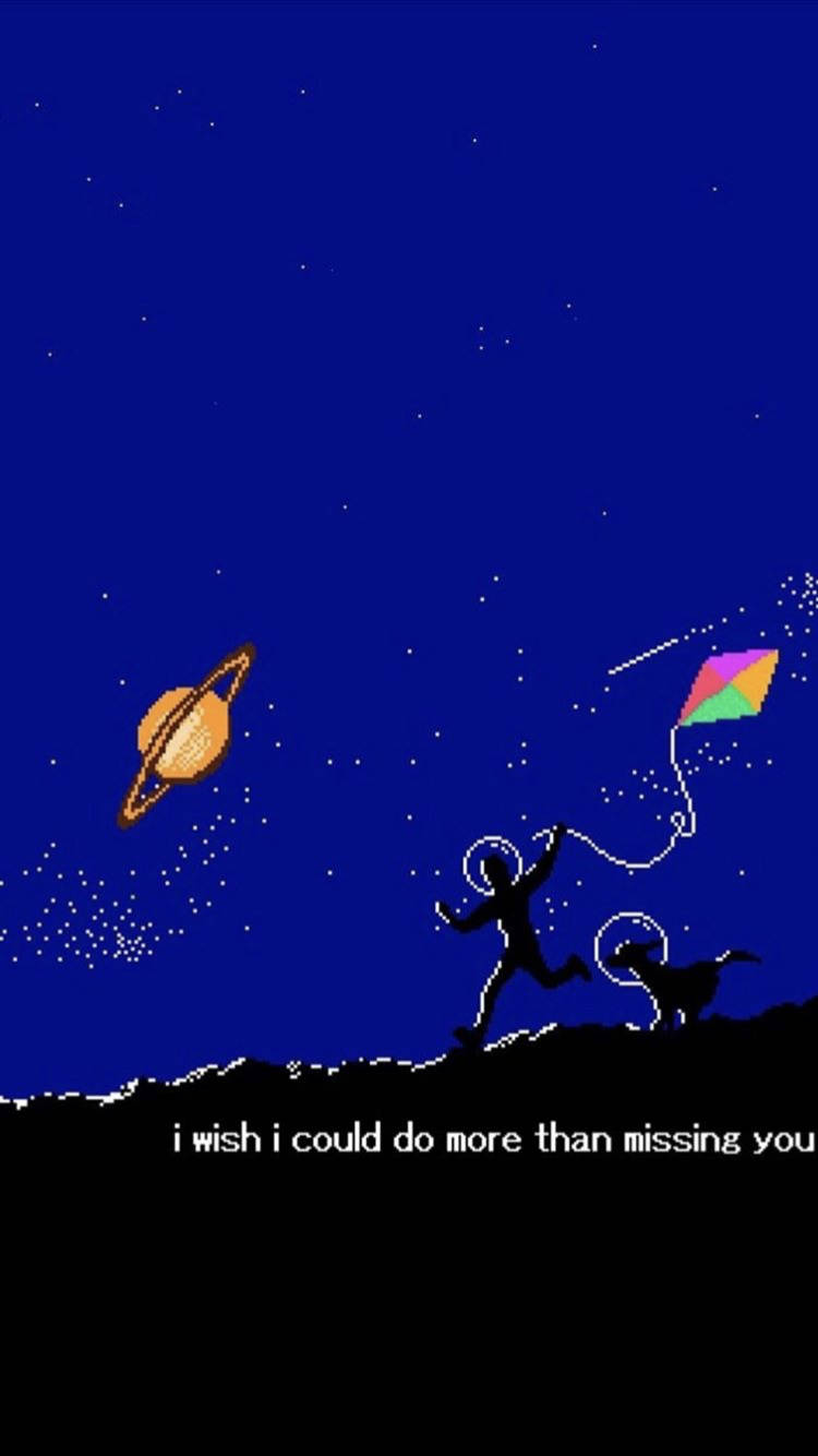 Arte de ocho bits con estética espacial Fondos de pantalla