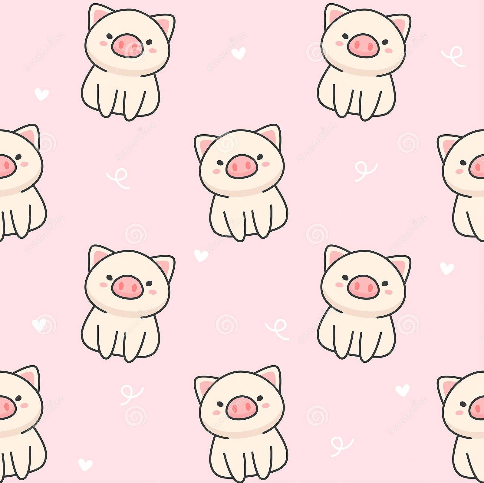 Arte de Patrón de Cerdito Lindo Fondos de pantalla